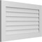 Ekena Millwork Vertical Surface Mount PVC Gable Vent: Non-Functional, w/3-1/2"W x 1"H, Standard Frame, 40"W x 24"H GVPVE40X2401SN - alternate 2